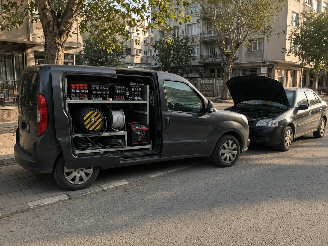 İzmir Oto Elektrikçi Kıvılcım Oto Elektrik servis aracı